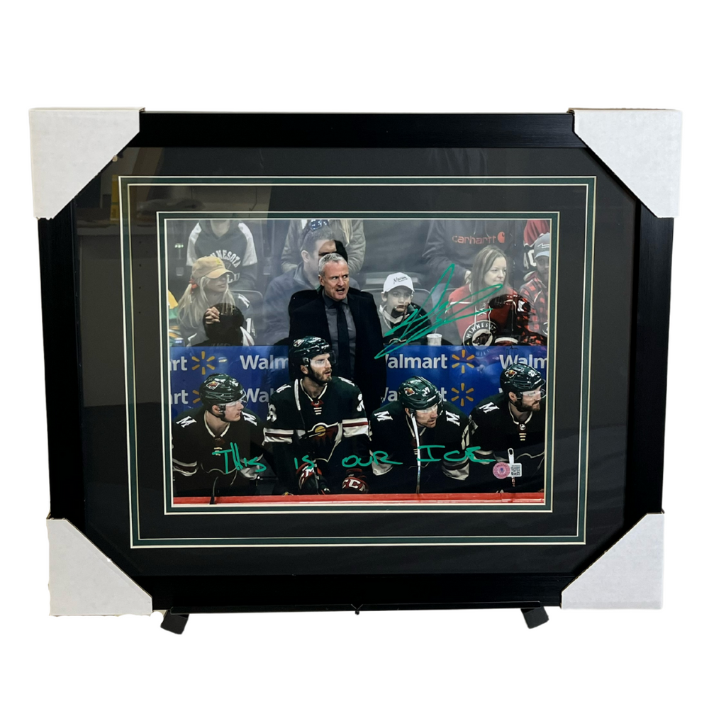 Dean Evason Signed & Professionally Framed 11x14 Photo w/ 'This is Our Ice'