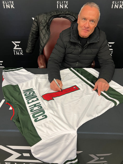 Dean Evason Signed Custom White 'Coach Evason' Jersey w/ 'State of Hockey'