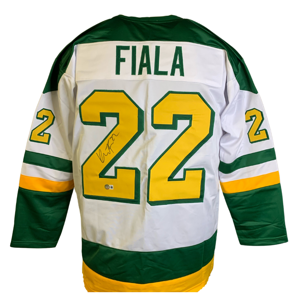 Kevin Fiala Signed Custom Green Hockey Jersey — Elite Ink