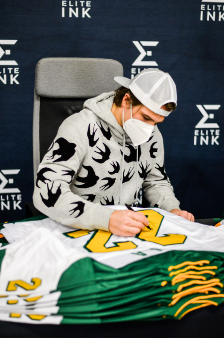 Elite Ink Kevin Fiala Signed Custom Retro Hockey Jersey