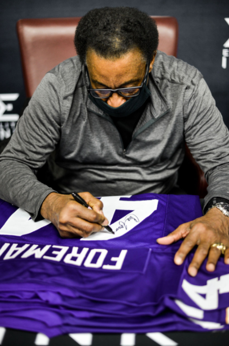 Chuck Foreman Signed Custom Purple Football Jersey