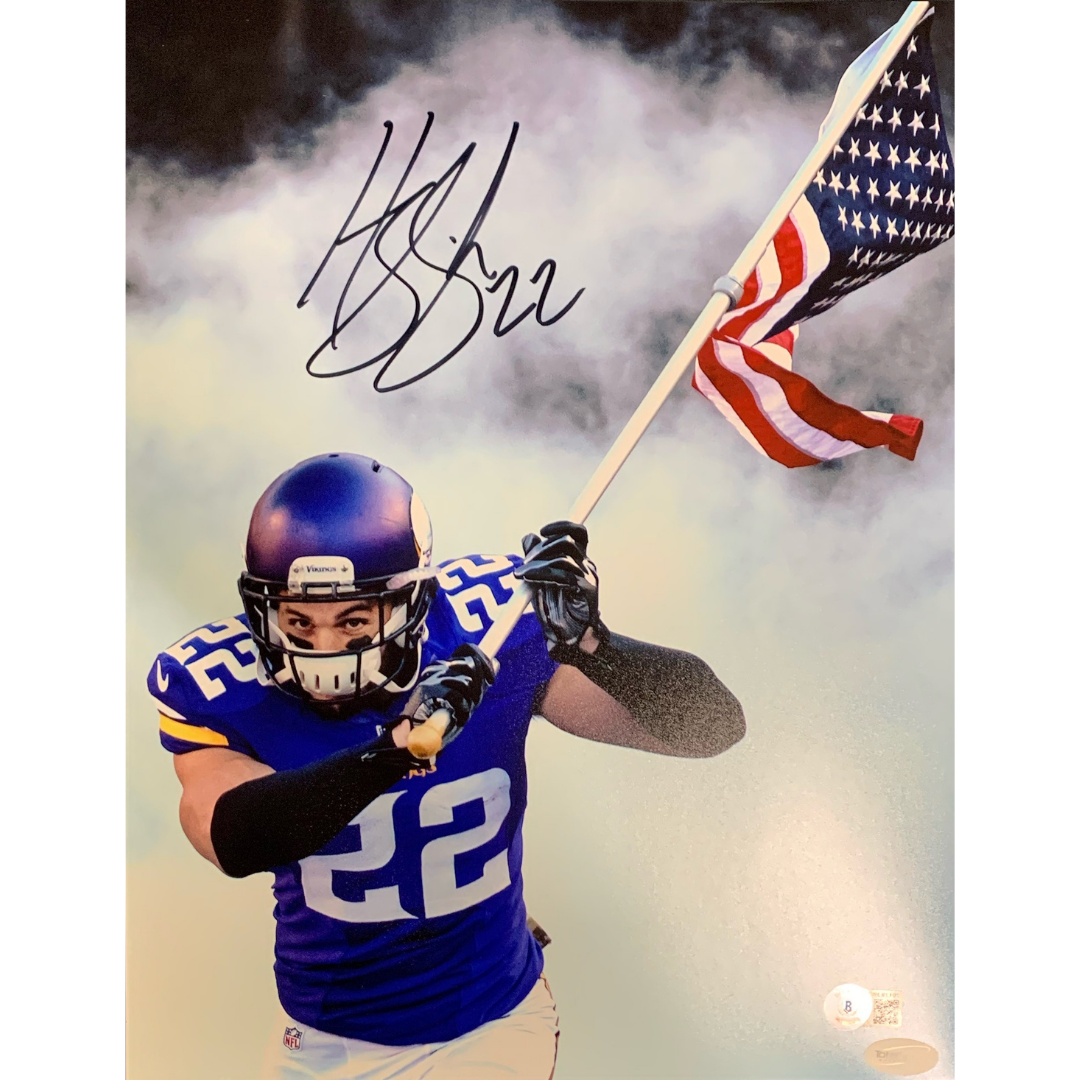 Harrison Smith Minnesota Vikings Autographed 11 x 14 Running