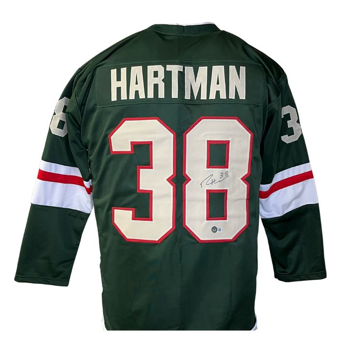 Ryan Hartman Signed Custom Green Hockey Jersey