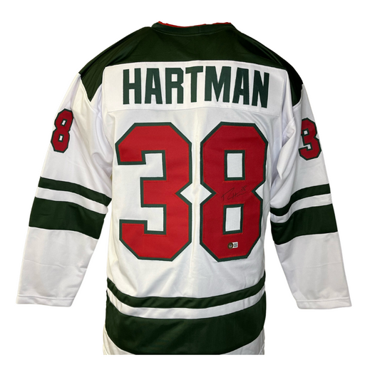 Ryan Hartman Signed Custom White Hockey Jersey