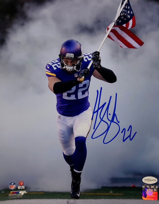 Harrison Smith Autographed Running with Flag 11x14 Photo