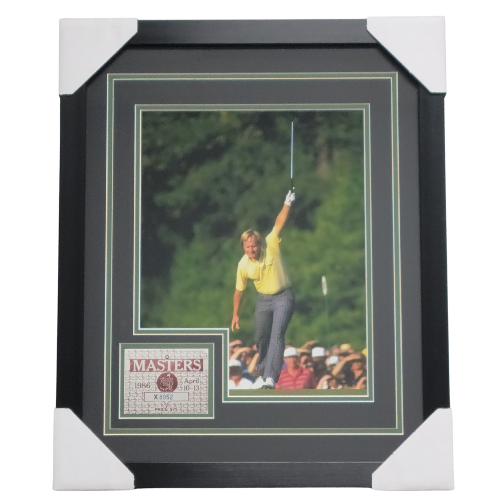 Jack Nicklaus Professionally Framed 11x14 Replica Ticket Display