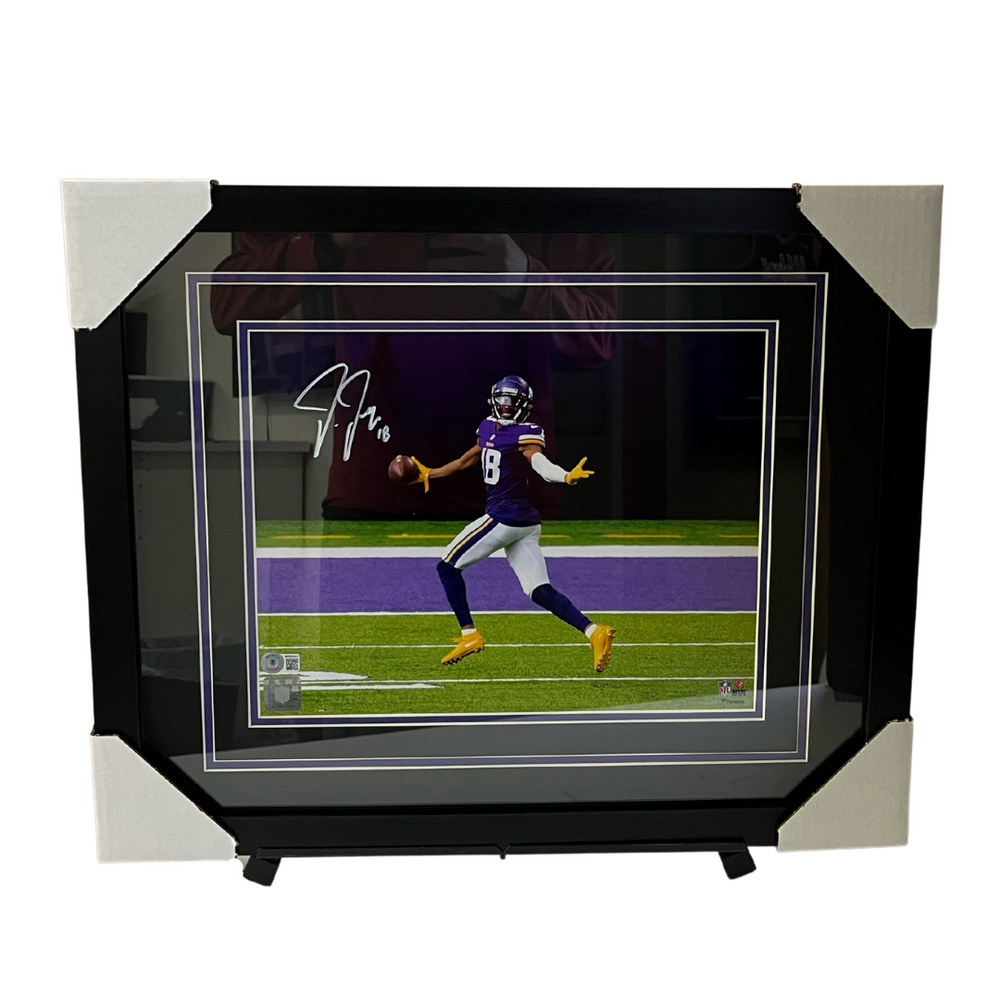 Justin Jefferson First Touchdown Signed & Professionally Framed 11x14 Photo