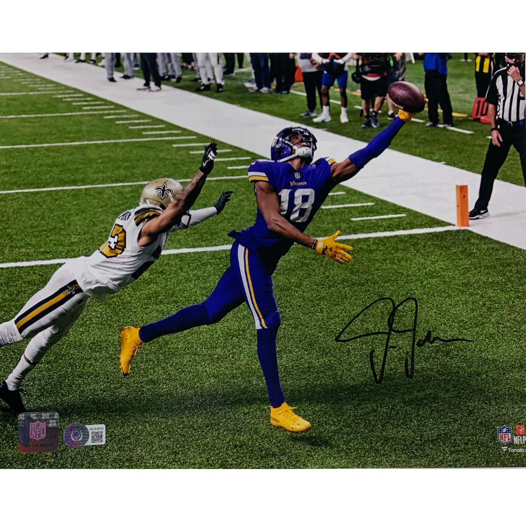 Justin Jefferson The Catch Custom Painting 11x14 signed print!
