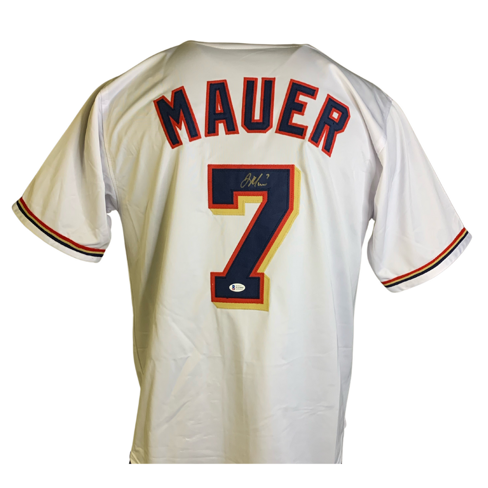 Joe Mauer Signed Custom White Baseball Jersey — Elite Ink