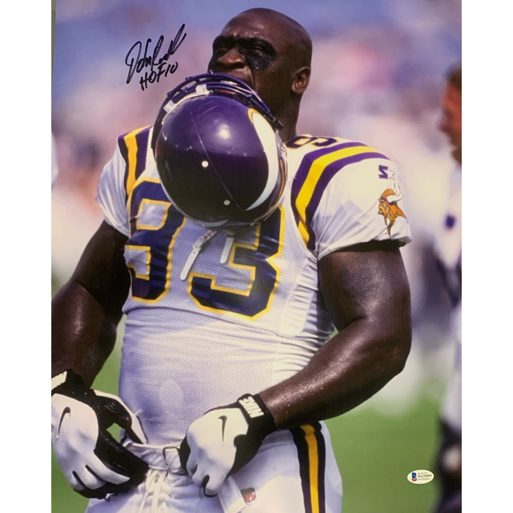 Vikings John Randle JSA Signed MINI Helmet