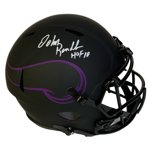 John Randle Signed Eclipse Rep Full Size Helmet w/ 'HOF 10'