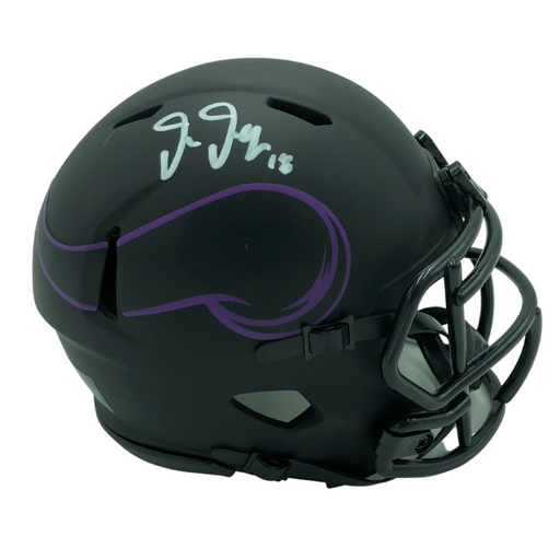 Justin Jefferson Signed Minnesota Vikings Eclipse Mini Helmet