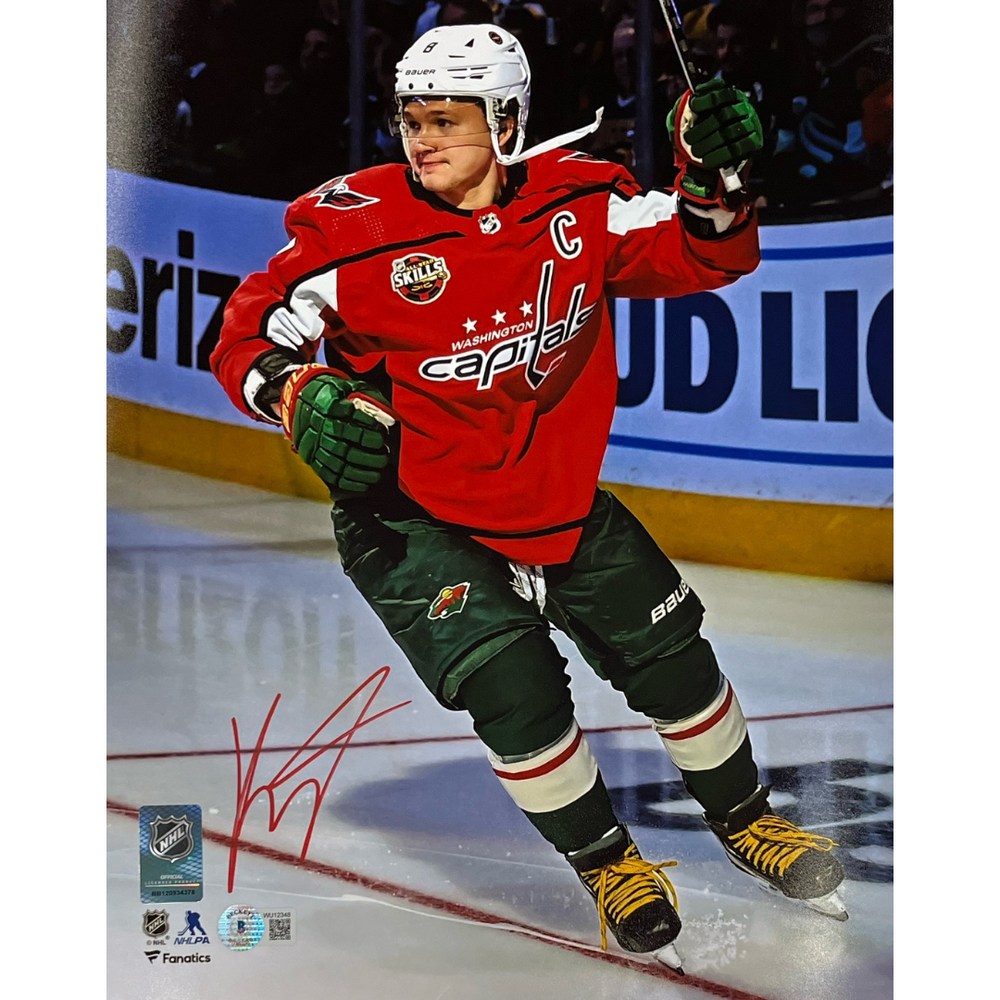 Kirill Kaprizov Capitals Jersey Signed 11x14 Photo #4