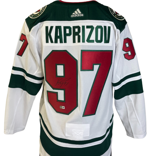Kirill Kaprizov Signed Adidas Authentic Minnesota Wild Reverse