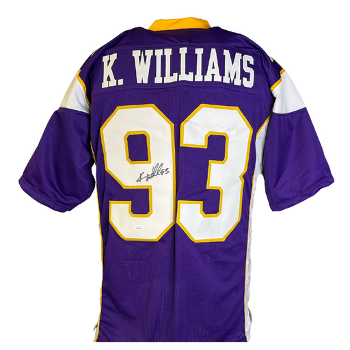 Kevin Williams Signed Custom Purple Football Jersey