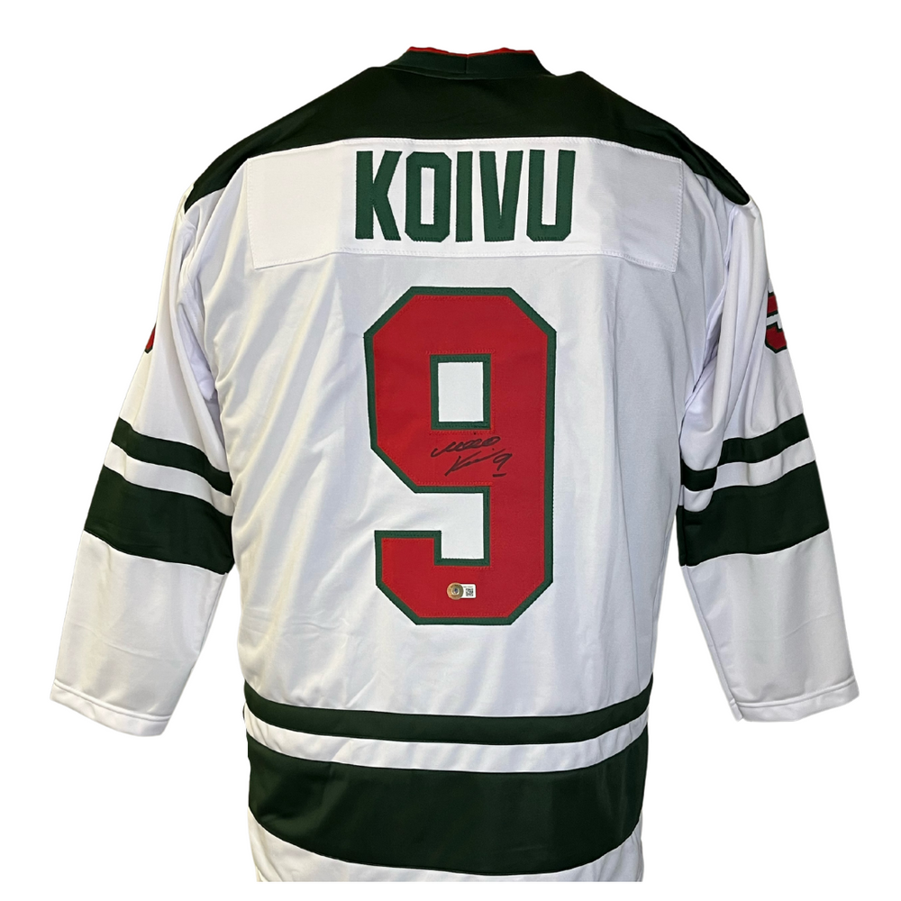 Mikko Koivu Signed Custom White Hockey Jersey