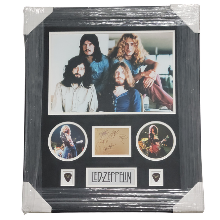 Led Zeppelin Framed Replica Signature Display