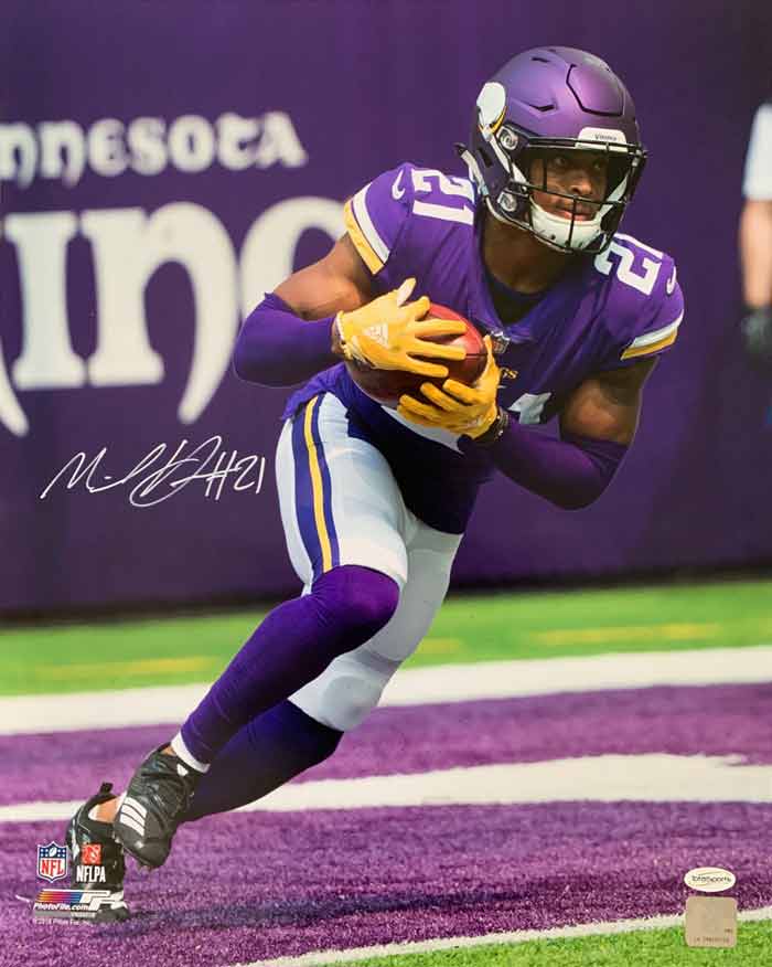 Mike Hughes Signed Running with Football 16x20 Photo