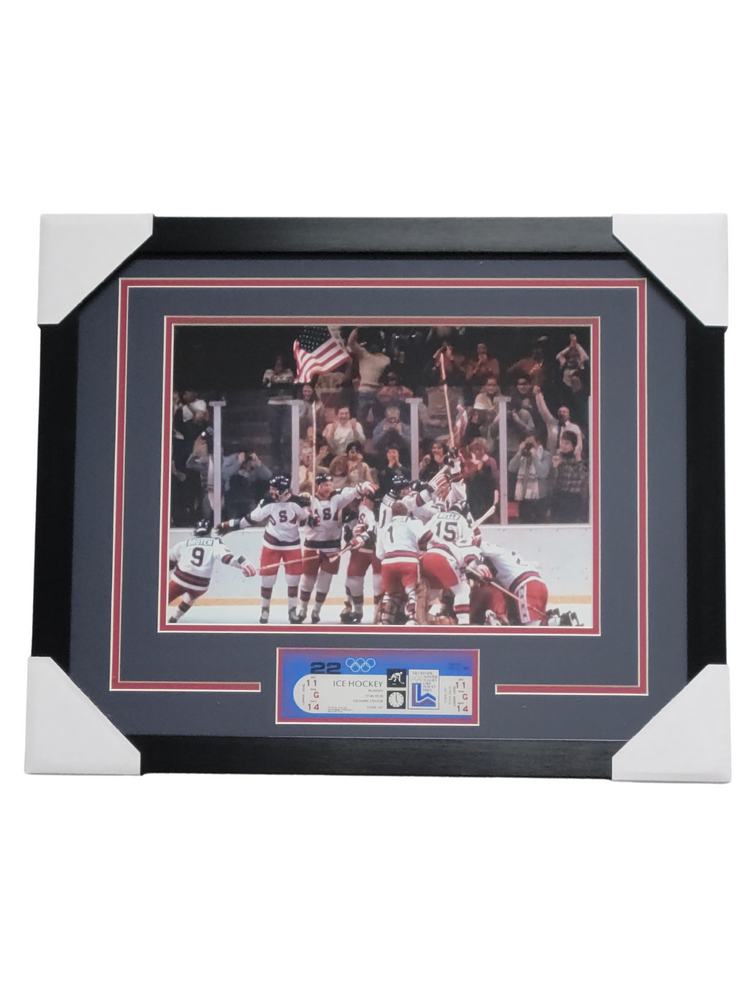 Miracle on Ice Professionally Framed Replica Ticket Display