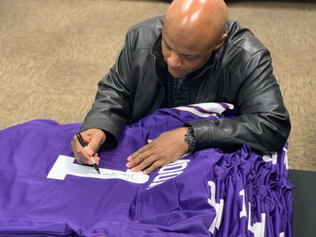 Warren Moon Signed Custom Purple Football Jersey