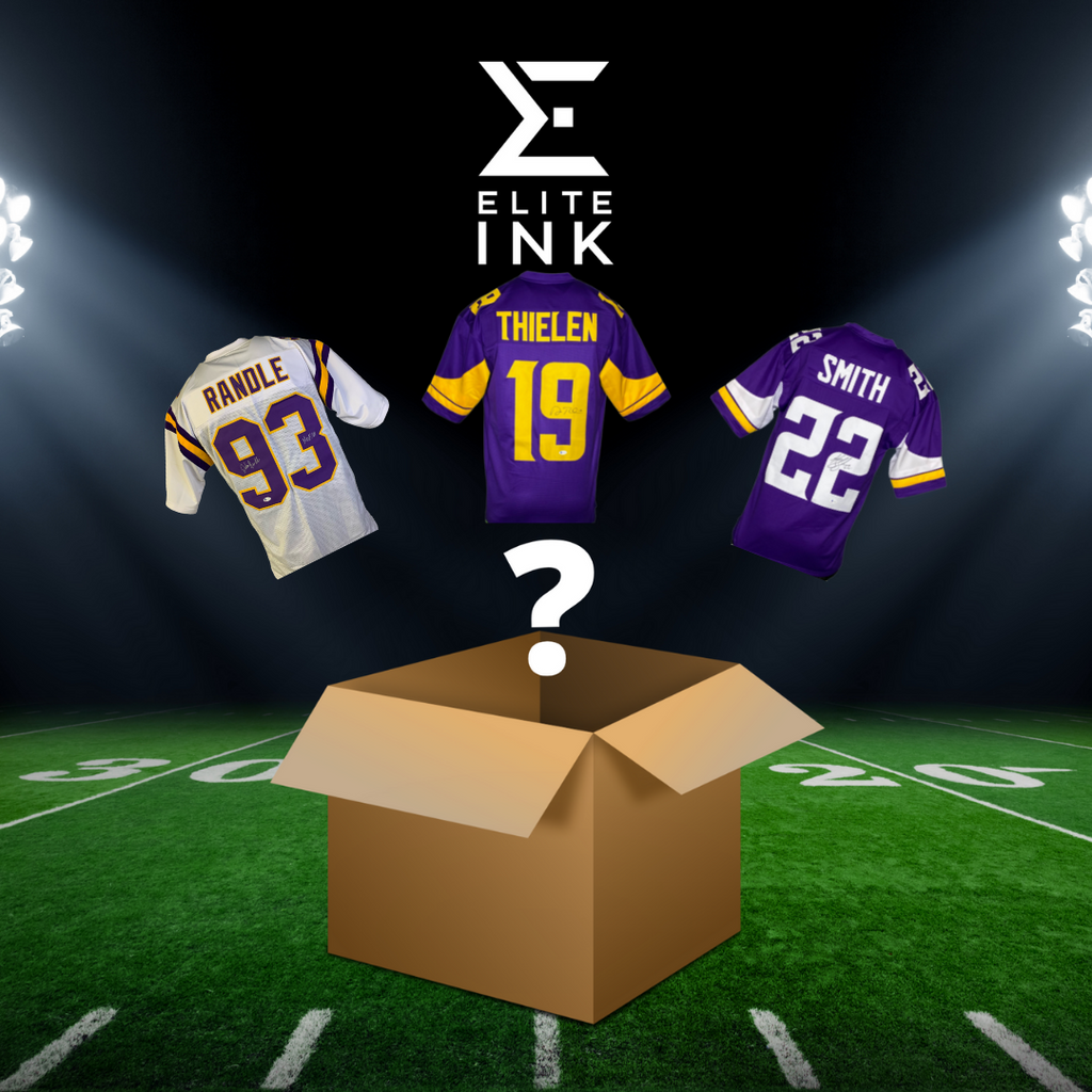 Elite Ink Vikings Unsigned Custom Jersey Mystery Box