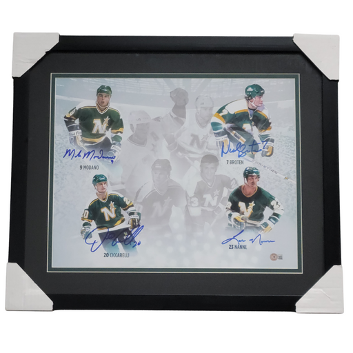North Stars Legends Signed & Professionally Framed 16x20 Photo