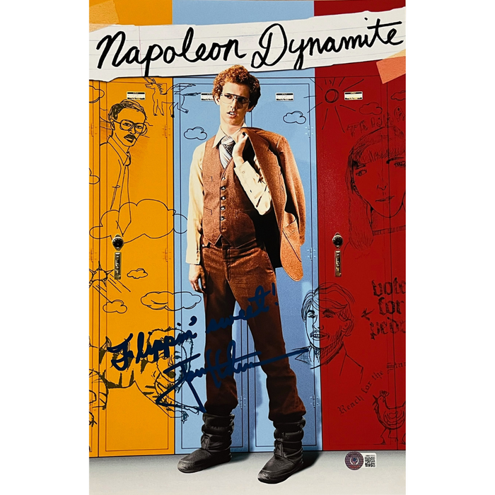 Napoleon Dynamite 'Flippin' Movie Poster Signed 11x17 Photo