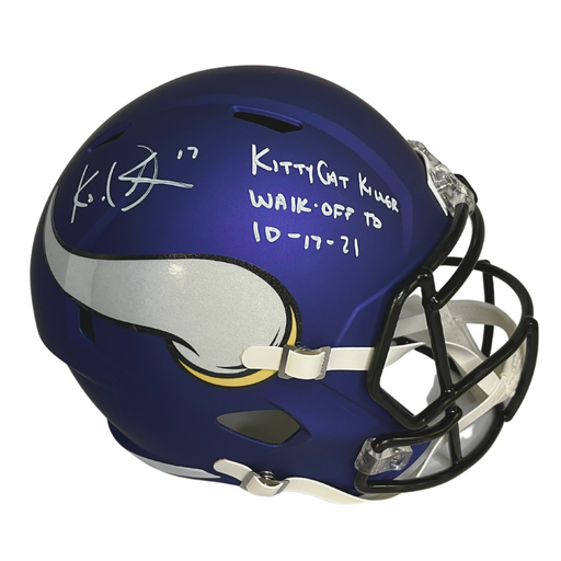 KJ Osborn Signed Vikings Speed Rep Full Size Helmet w/ 'Multiple Inscriptions'