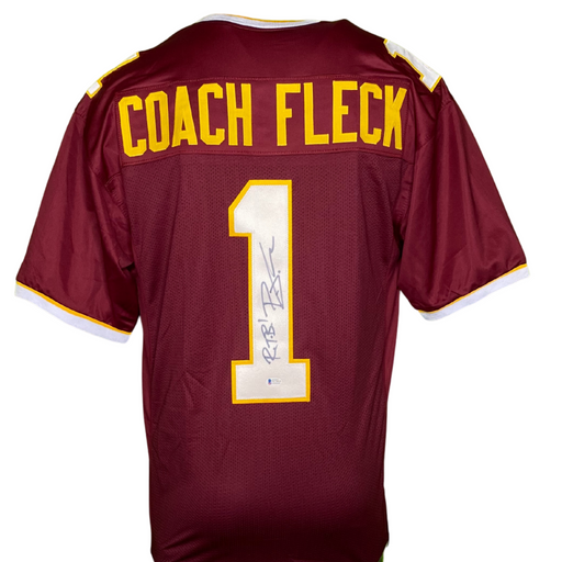 PJ Fleck Signed Custom Maroon Coach Fleck Football Jersey w/ RTB