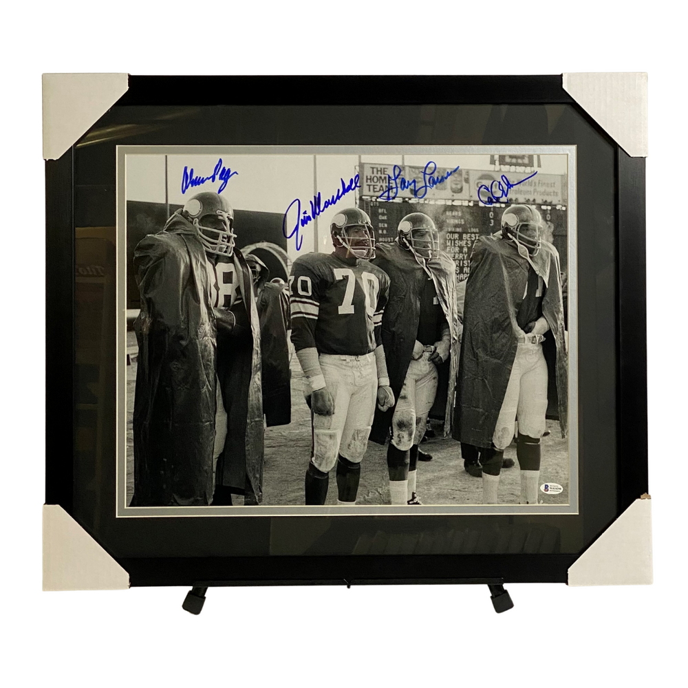 Purple People Eaters B&W Signed & Professionally Framed 16x20 Photo