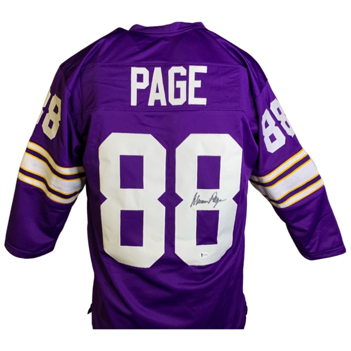 Alan Page Signed Custom Purple Football Jersey