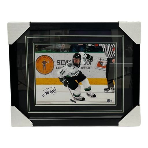 Zach Parise College Signed & Professionally Framed 11x14 Photo