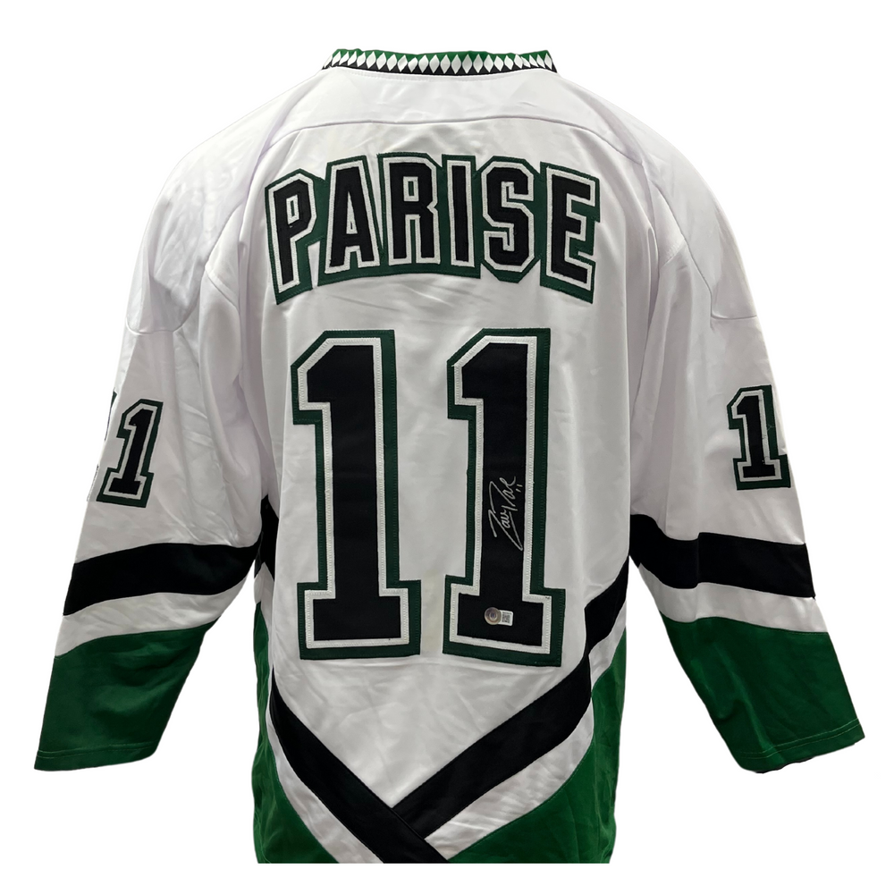 Zach Parise Signed Custom White College Hockey Jersey