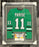Zach Parise Signed & Professionally Framed Custom Green College Hockey Jersey