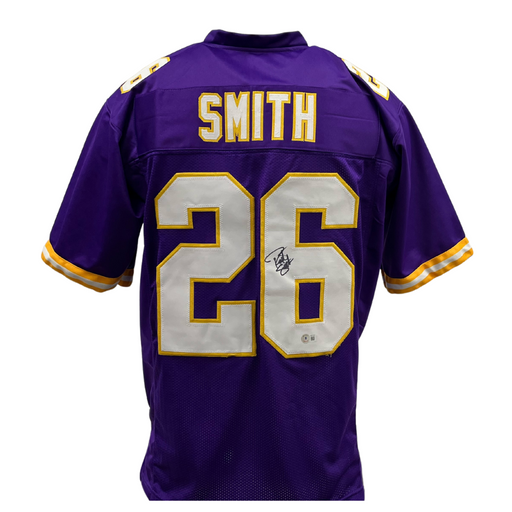 Robert Smith Signed Custom Purple Football Jersey