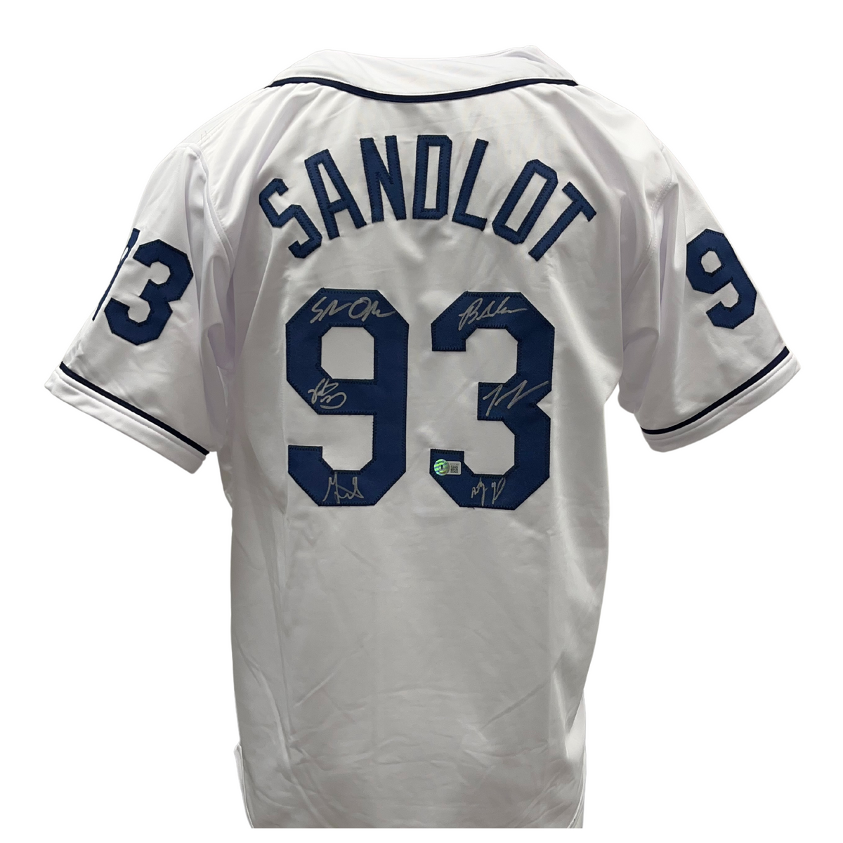The Sandlot Cast Autographed Custom #93 Jersey with Patrick