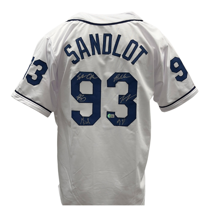 The Sandlot Cast Autographed Custom #93 Jersey - 8 Signatures
