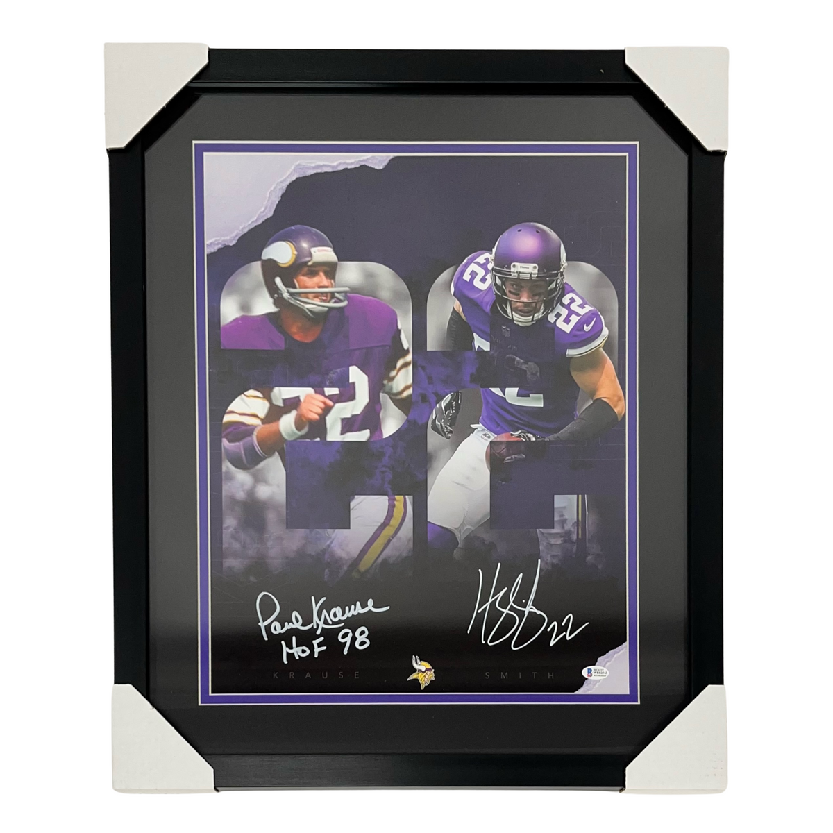 Harrison Smith & Paul Krause Dual Signed 16x20 Photo