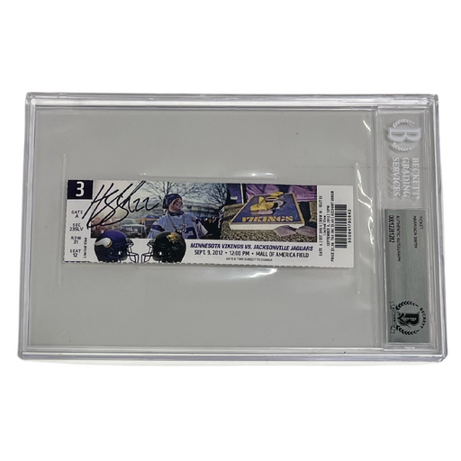 Harrison Smith Signed & Slabbed Authentic Ticket
