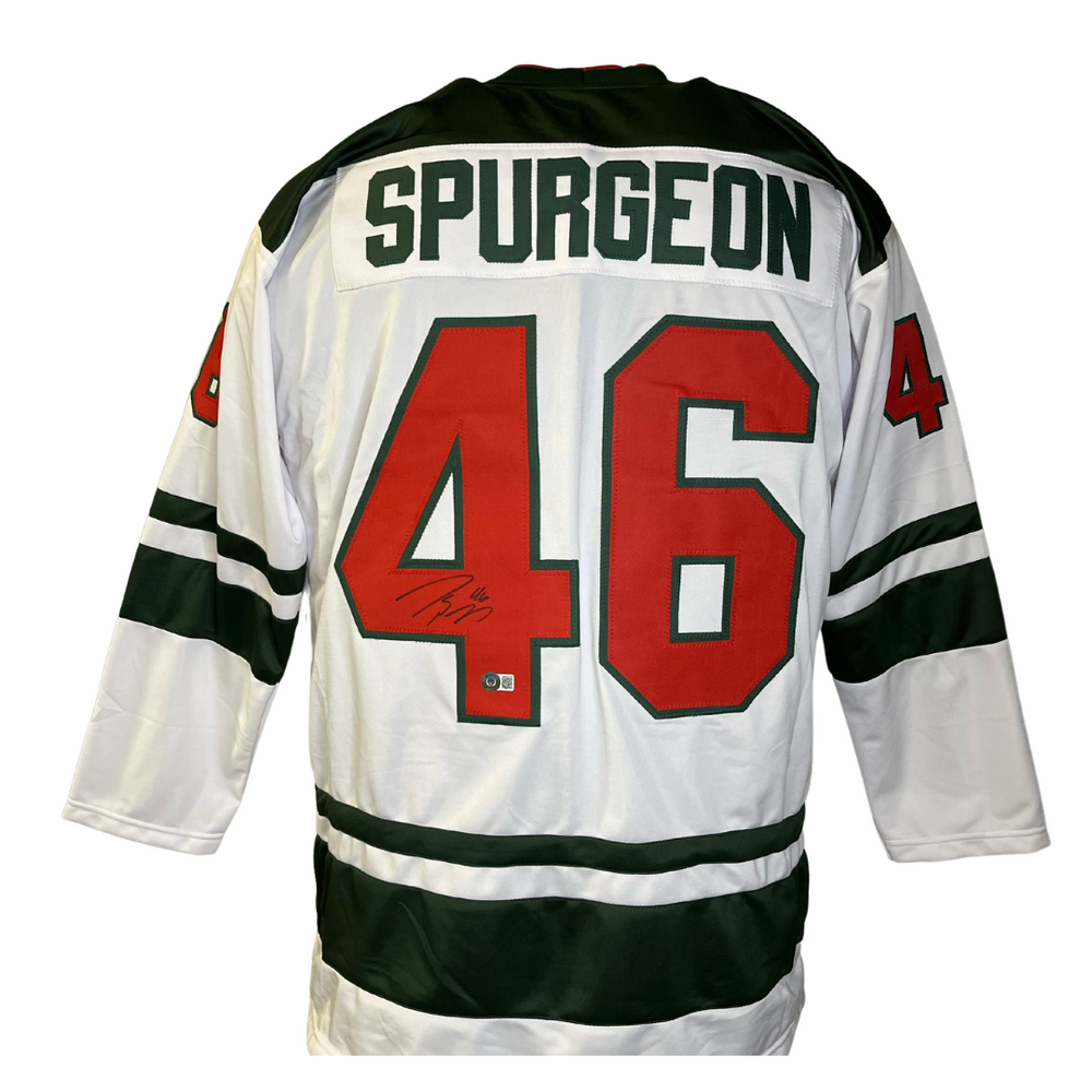 Jared Spurgeon Signed Custom White Hockey Jersey