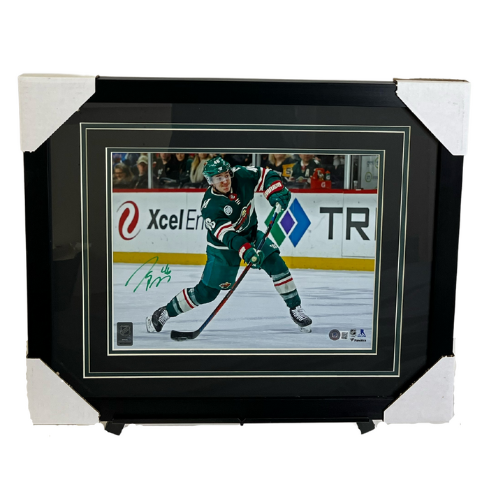 Jared Spurgeon Green Jersey Signed & Professionally Framed 11x14 Photo