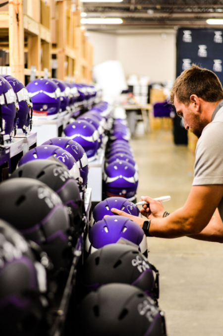 Adam Thielen Signed Minnesota Vikings FS Speed Authentic Helmet