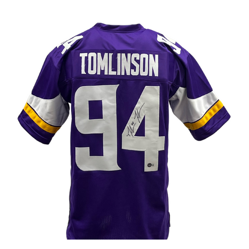 Dalvin Tomlinson Signed Custom Purple Football Jersey — Elite Ink