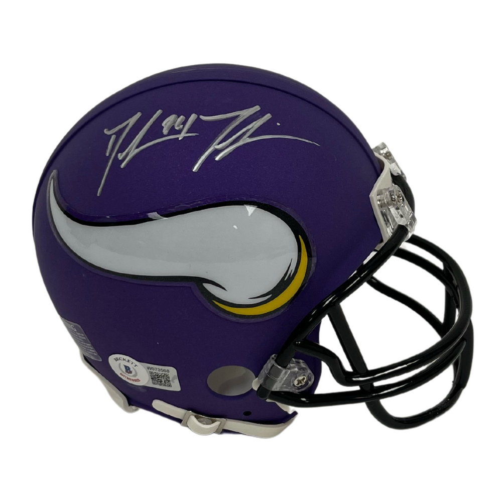 Dalvin Tomlinson Signed Minnesota Vikings Purple Replica Mini Helmet