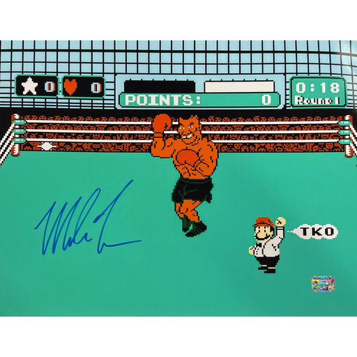 Mike Tyson Signed 'Punch-Out!' 11x14 Photo