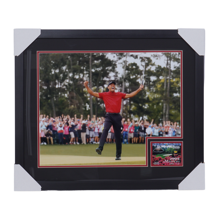 Tiger Woods Professionally Framed 16x20 Replica Ticket Display