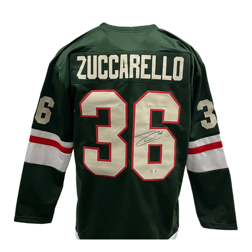Mats Zuccarello Signed Custom Green Hockey Jersey