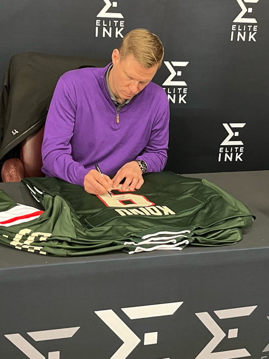 Mikko Koivu Signed Custom Green Hockey Jersey